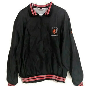 Vtg 70s Rennoc 1/2 zip embroidered pullover XL